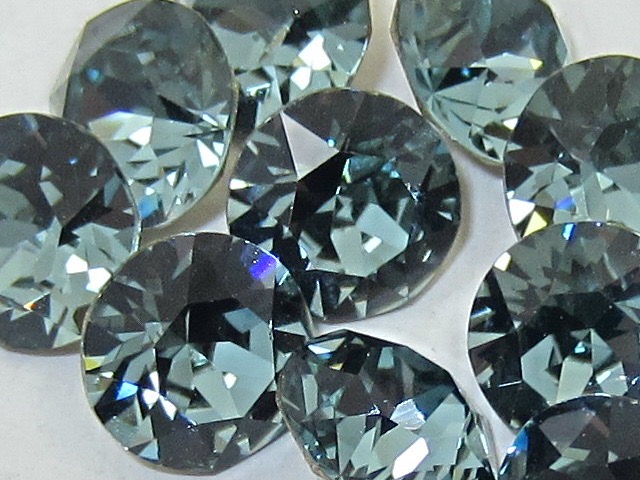 ss39 (8.164-8.412mm) 12Pcs. INDIAN SAPPHIRE POINTED BACK European Rhinestones